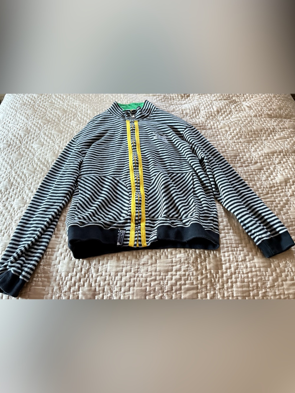 Lrg Lifted Research Group Vintage Striped Zip up Size XL